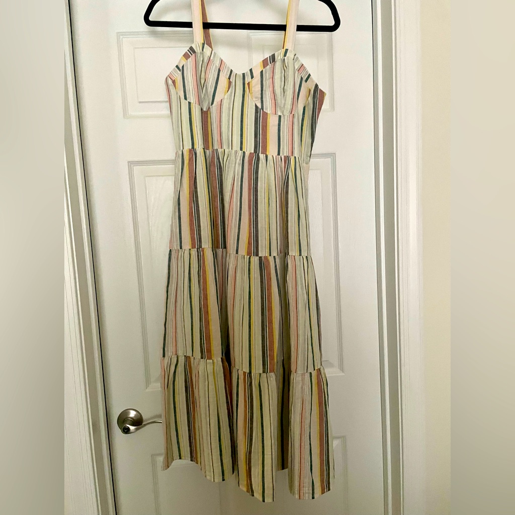 Lucky Brand Linen Summer Boho Dress Nwt